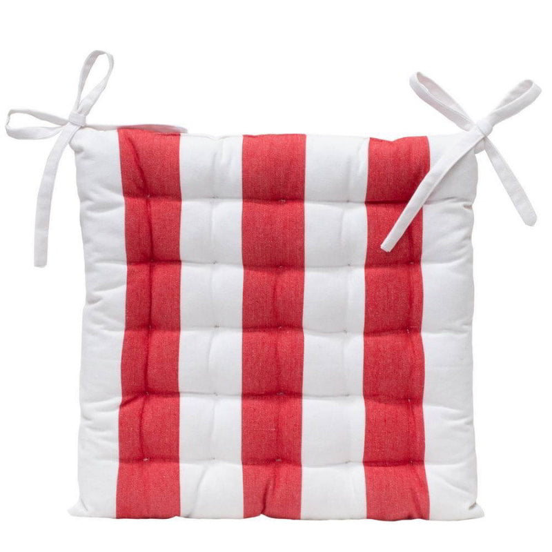 J.Elliot Outdoor Stripe Red Chair Pad (6669948420140)