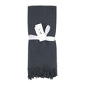 alt="A 100% cotton, waffle weave front, terry fabric underside, and decorative fringe accents hand towels"