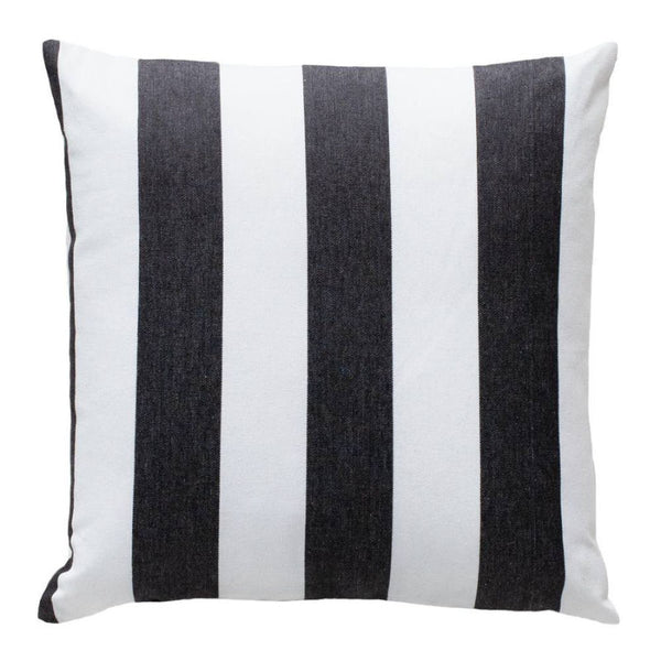 J.Elliot Outdoor Stripe Black 50x50cm Cushion (6968363581484)