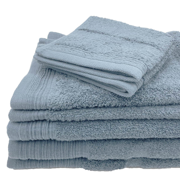 Jenny Mclean De La Maison 7 Piece Baby Blue Towel Pack (6943576162348)