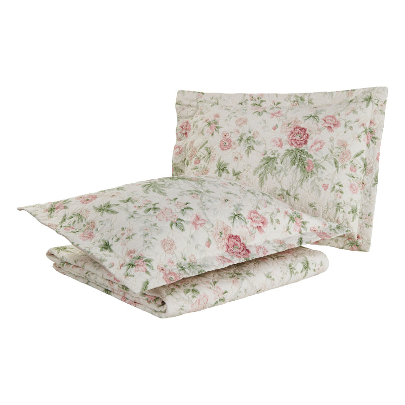 Laura Ashley Breezy Floral Printed Coverlet