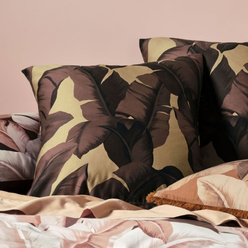 Linen House Kalena Cinnamon European Pillowcases (6837239676972)