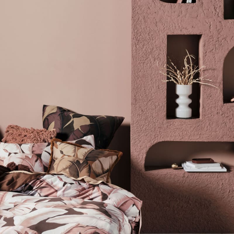 Linen House Kalena Cinnamon European Pillowcases (6837239676972)
