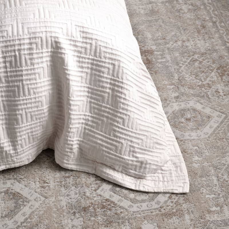 Linen House Winston White Quilt Cover Set (6837225586732)