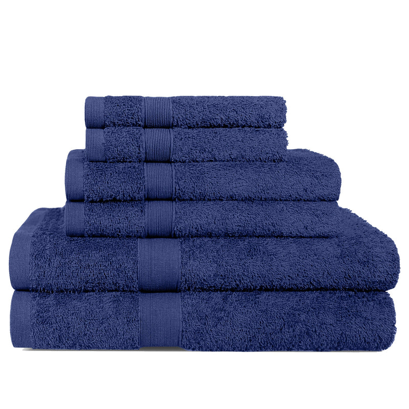 Linenova Cotton Bath Towel 6 Piece Pack