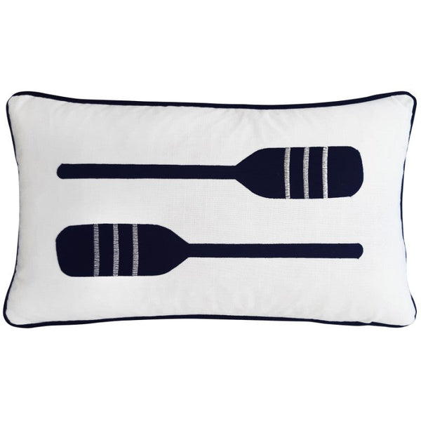 Mirage Haven Ore Dark Blue and White 30x50cm Kids Cushion Cover