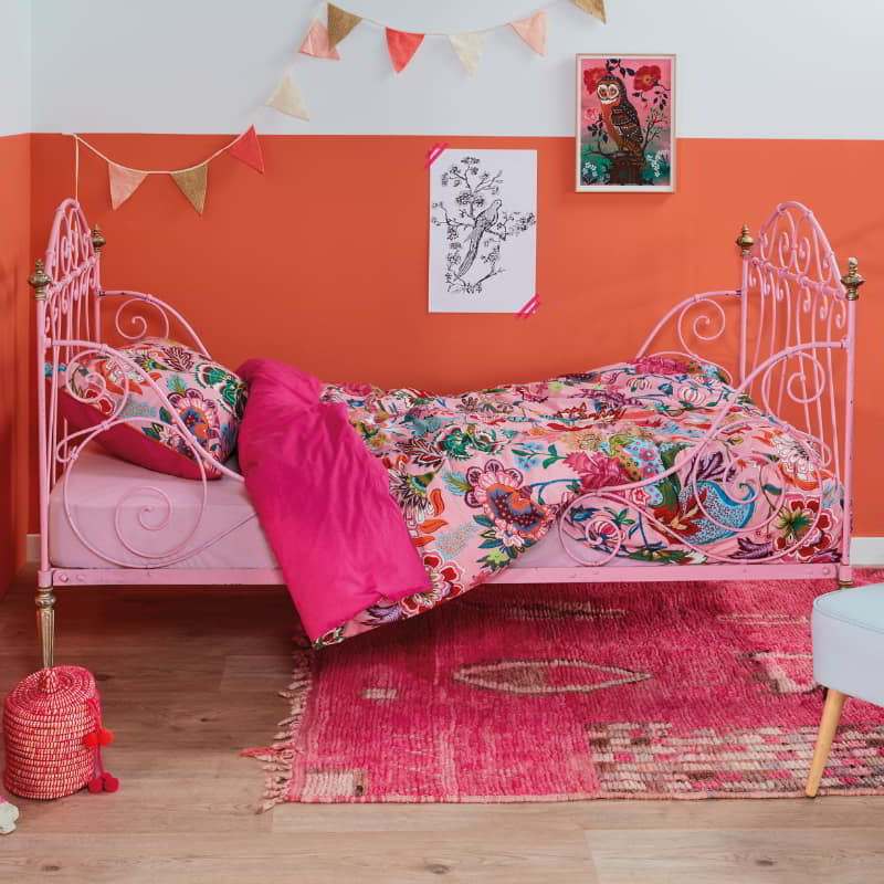 Oilily Amelie Sits Cotton Pink Quilt Cover Set (6683627552812)