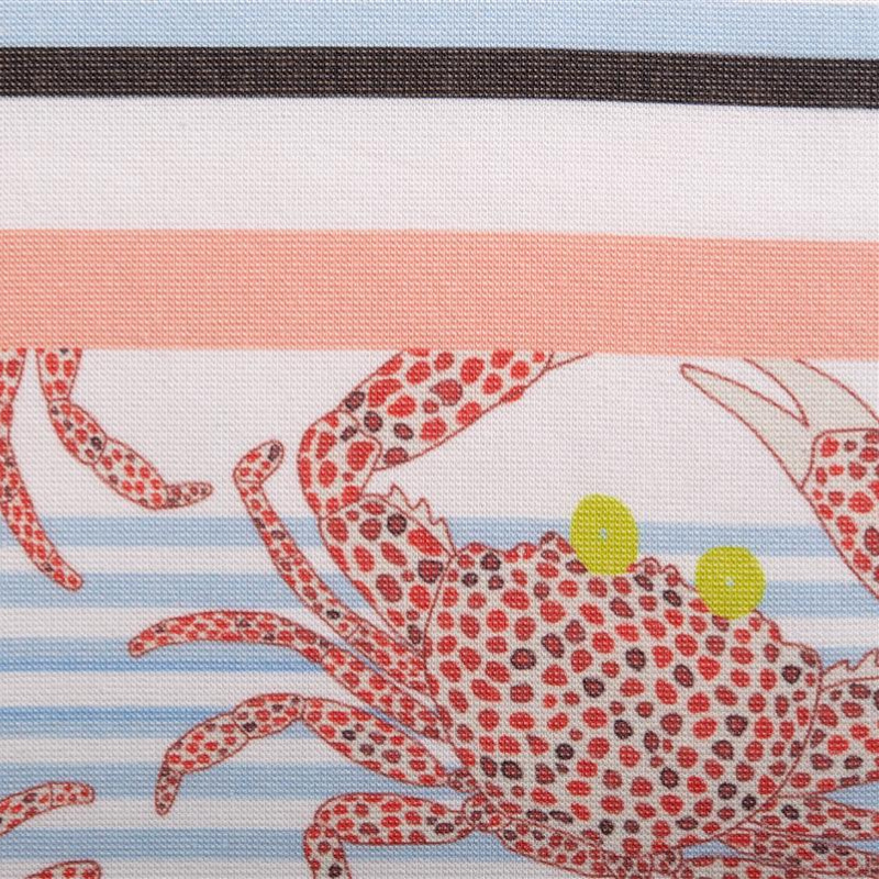 Oilily Crazy Crabs Printed Cotton Beach Towel (6683657601068)