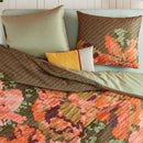 Oilily Embroidered Flower Cotton Sateen Multicoloured Quilt Cover Set (6683640889388)