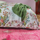 Oilily Line Flower Cotton Sateen Multicoloured Quilt Cover Set (6683675361324)
