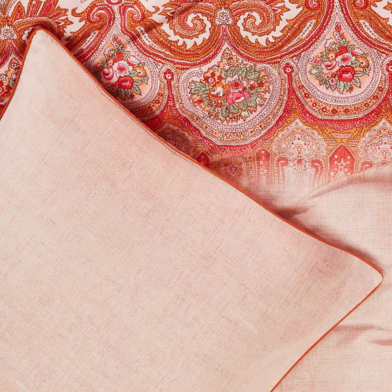 Oilily Paisley Cotton Sateen Pink  Quilt Cover Set (6683635449900)