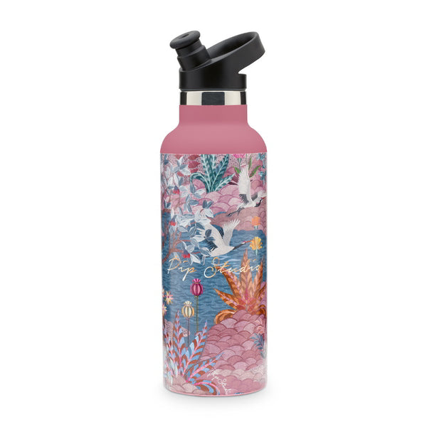 PIP Studio Angie Garden Pink Water Bottle (6752882130988)