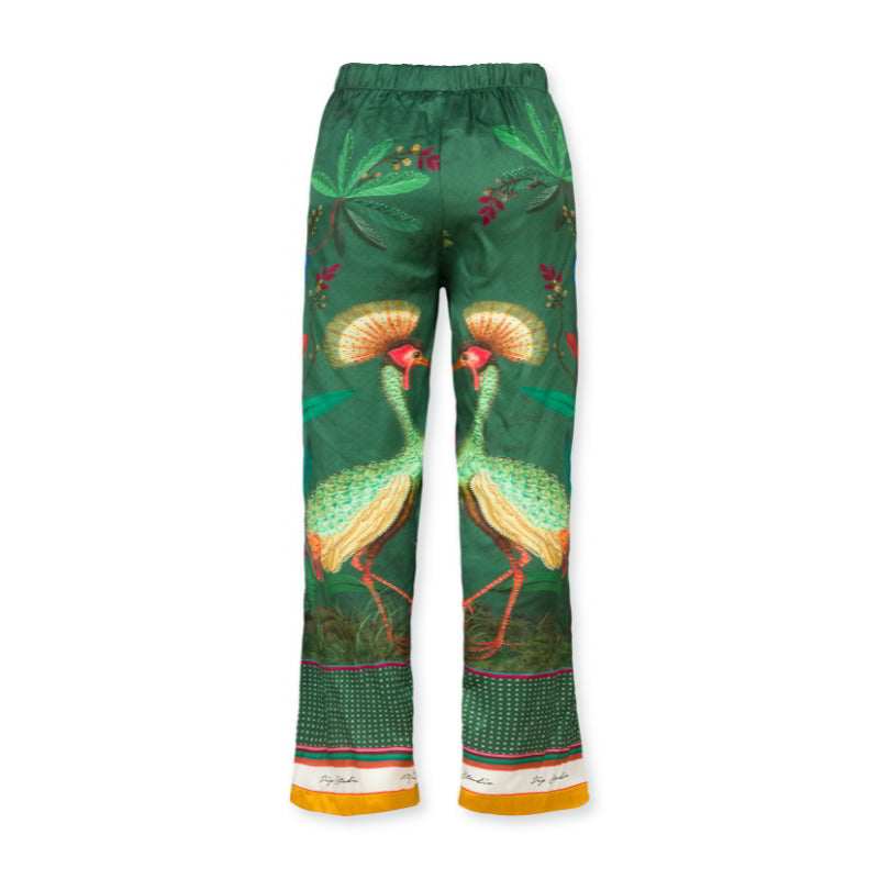 PIP Studio Birds In Love Belin Green Long Trousers (6752906870828)