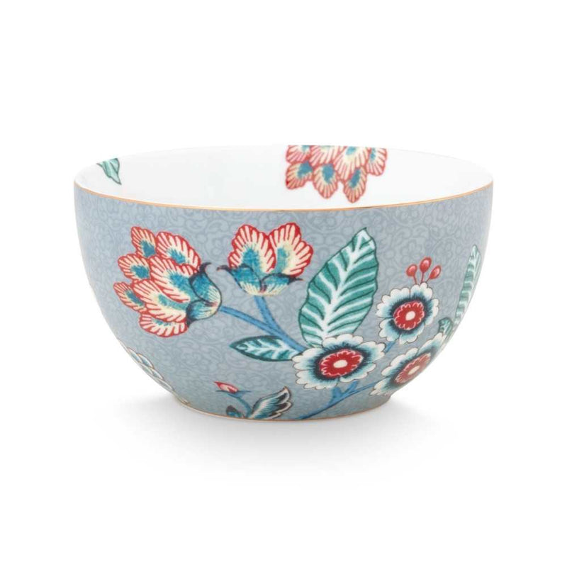 PIP Studio Flower Festival Light Blue 12cm Bowl (6854433996844)