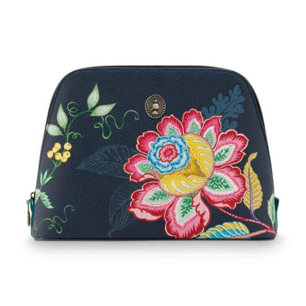 PIP Studio Jambo Flower Blue Large Triangle Beauty Bag (6989098188844)