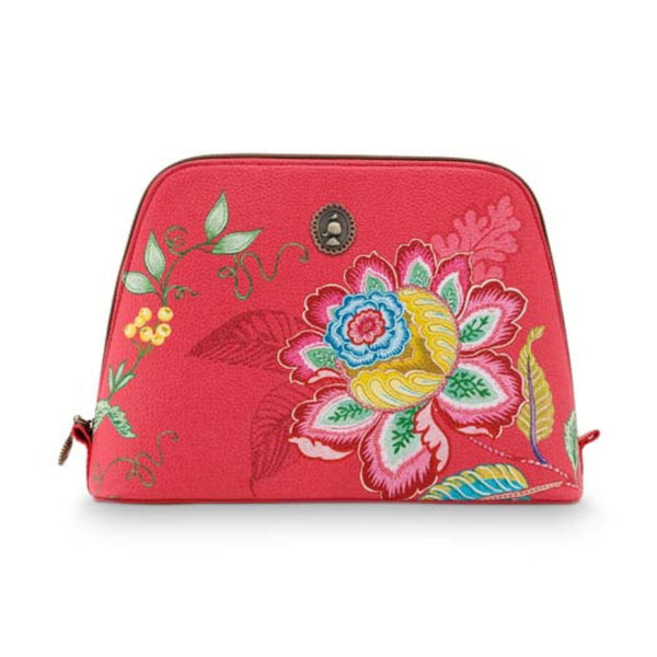 PIP Studio Jambo Flower Red Large Triangle Beauty Bag (6989101563948)