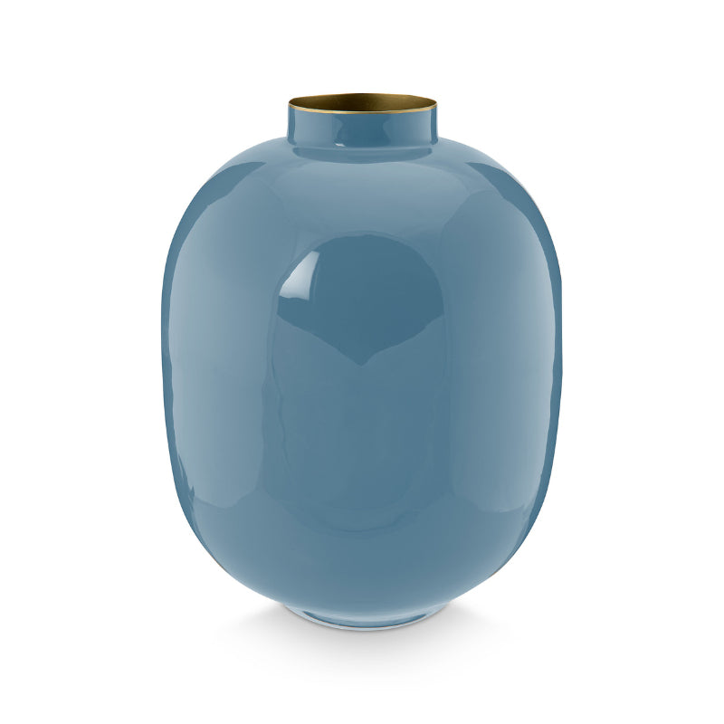 PIP Studio Blue 32cm Metal Vase (6850139652140)