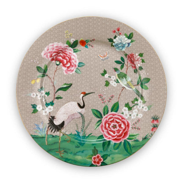 PIP Studio Blushing Birds Khaki 32cm Underplate (6987456249900)