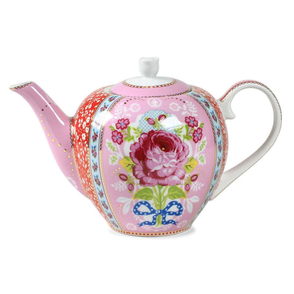PIP Studio Floral Porcelain Pink 1.6L Teapot (6986487005228)
