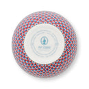 PIP Studio Flower Festival Scallop Red Light Blue 9.5cm Bowl (6982908411948)