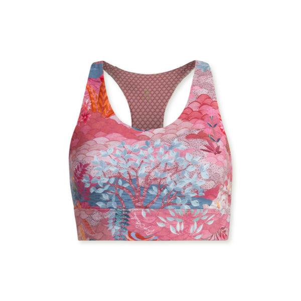 PIP Studio Garden Pink Tahnee Crop Sport Top (6830921285676)