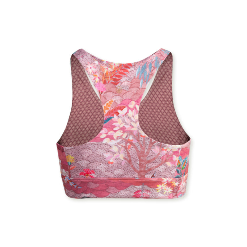 PIP Studio Garden Pink Tahnee Crop Sport Top (6830921285676)