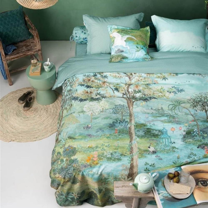 PIP Studio Paradise Green Cotton Quilt Cover Set (6831031549996)