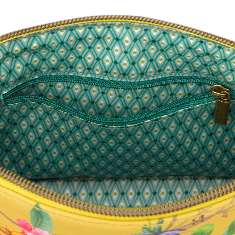 PIP Studio Petites Fleurs Yellow Triangle Cosmetic Bag (6752066207788)