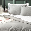 Park Avenue Natural Bamboo Cotton 500 Thread Count Charcoal Quilt Cover Set (6758407077932)