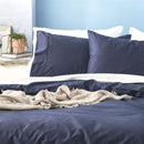 Park Avenue Natural Bamboo Cotton 500 Thread Count Indigo Quilt Cover Set (6758405079084)