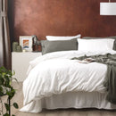 Park Avenue Natural Bamboo Cotton 500 Thread Count White Quilt Cover Set (6758405799980)