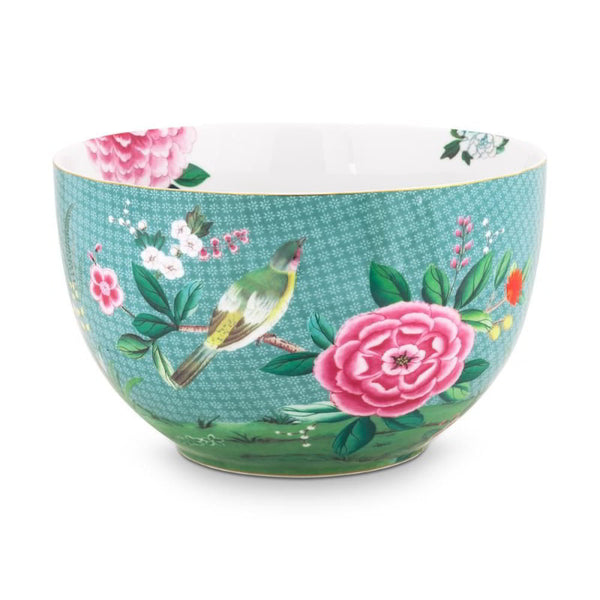 PIP Studio Blushing Birds Porcelain Blue 23cm Bowl (6987612979244)