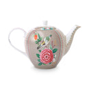 PIP Studio Blushing Birds Porcelain Khaki 1.6L Tea Pot (6988751306796)