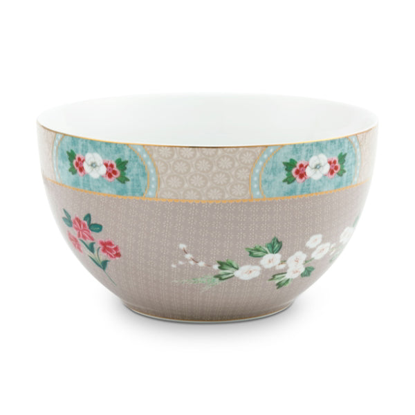 PIP Studio Blushing Birds Porcelain Khaki 18cm Bowl (6988738527276)