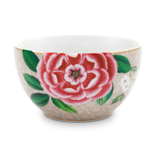 PIP Studio Blushing Birds Porcelain Khaki 9.5cm Bowl (6988737216556)