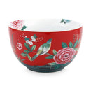 PIP Studio Blushing Birds Porcelain Red 23cm Bowl (6988774834220)