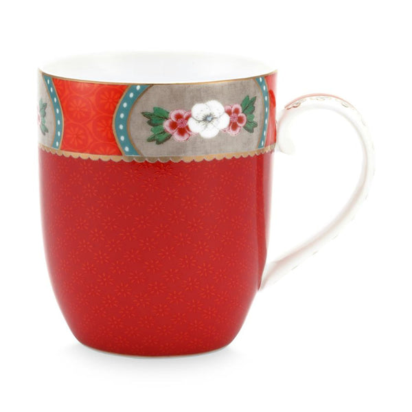 PIP Studio Blushing Birds Porcelain Red Small 145ml Mug (6987658690604)