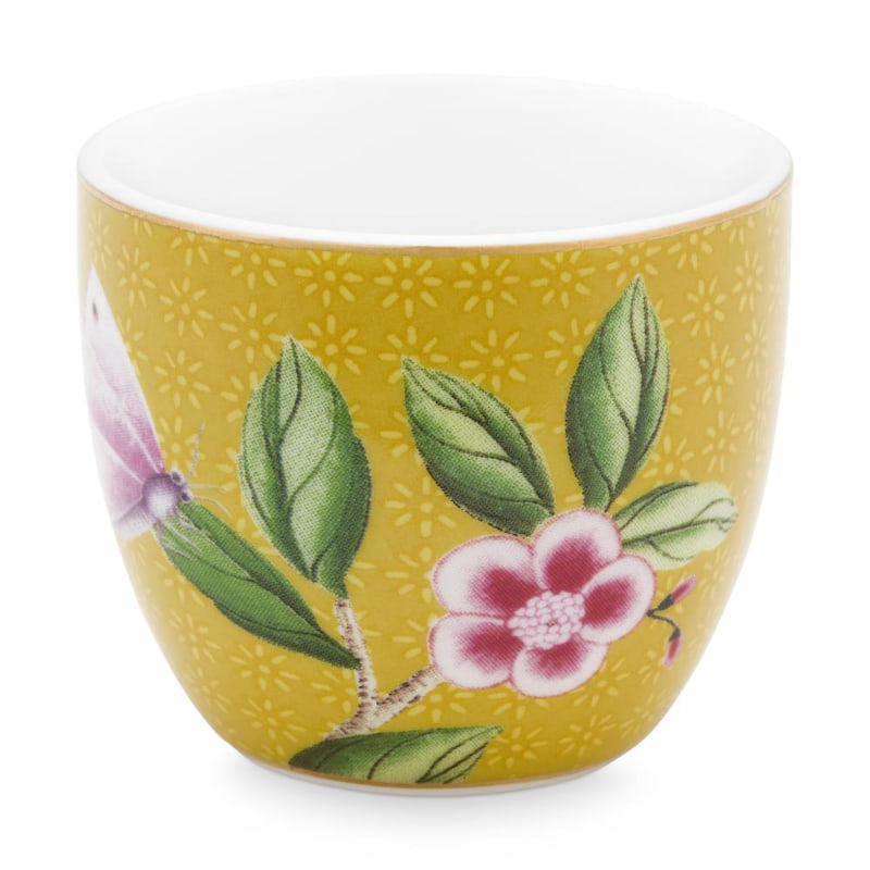 PIP Studio Blushing Birds Porcelain Yellow Egg Cup (6987508678700)