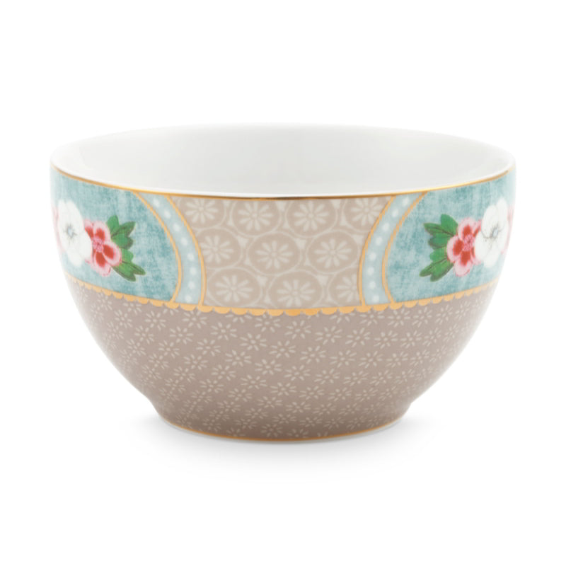 PIP Studio Blushing Birds Star Flower Porcelain Khaki 9.5cm Bowl (6987634180140)