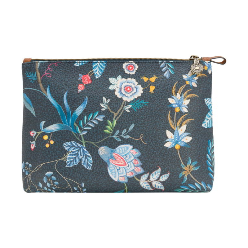 PIP Studio Combi Flower Festival Dark Blue Cosmetic Bag (6752923222060)
