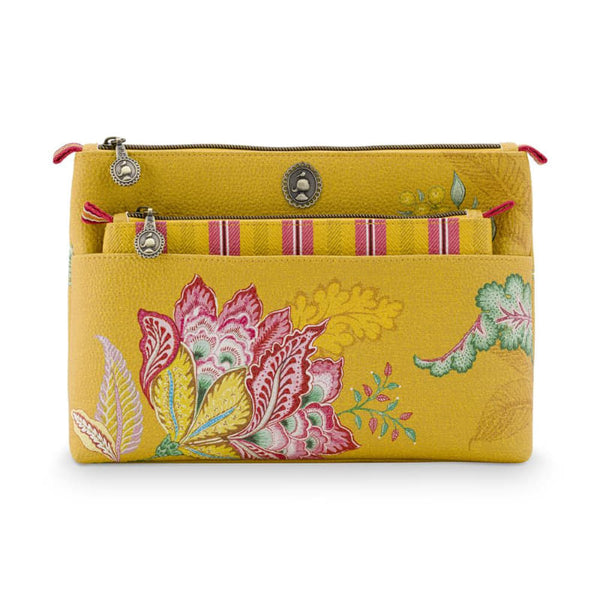 PIP Studio Jambo Flower Combi Yellow Beauty Bag (6988769689644)