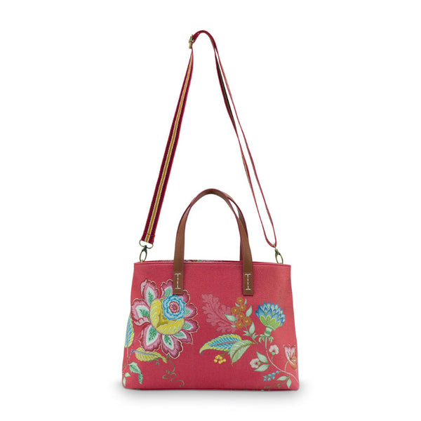 PIP Studio Jambo Flower Red Shopper Bag (6988682035244)