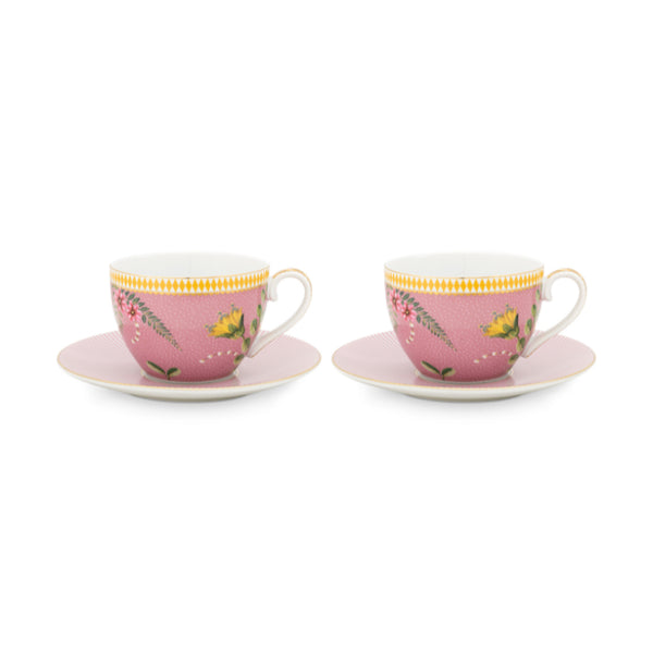 PIP Studio La Majorelle Pink 280ml Cups & Saucer Set of 2 (6988714704940)