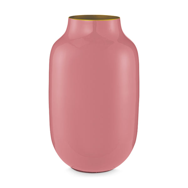 PIP Studio Old Pink 14cm Oval Metal Vase (6854452117548)