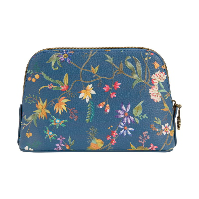 PIP Studio Petites Fleurs Dark Blue Triangle Cosmetic Bag (6752907919404)