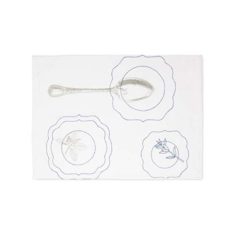 PIP Studio Plates and Spoons Royal Embroidery Tea Towel (6986844274732)