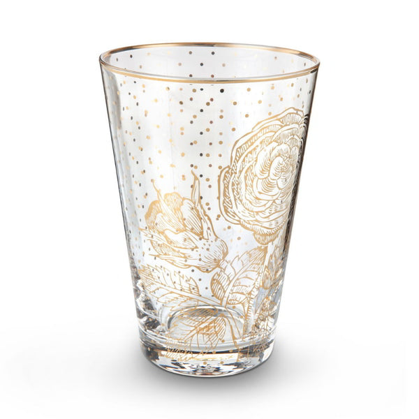 PIP Studio Royal Golden Flower Longdrink Glass (6752143015980)