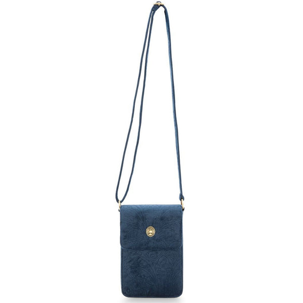 PIP Studio Velvet Quilted Dark Blue Phone Bag (6752893337644)