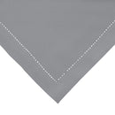 A grey napkin adding sophistication and elegance to the overall table decor.