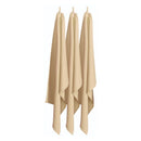 A trio of latte tea towels displayed on clothes pegs, emphasizing their absorbency and stylish appearance for kitchen tasks.
